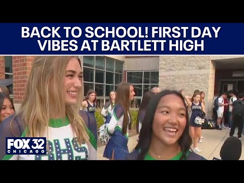 Back to school! First day vibes at Bartlett High