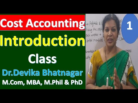 1 Cost Introduction Introduction Class