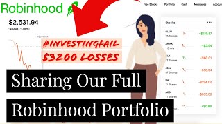 Sharing our FULL ROBINHOOD PORTFOLIO | Beginner Investing