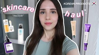 HUGE YESSTYLE KOREAN SKINCARE HAUL 🇰🇷🧴🫧 | w. discount code