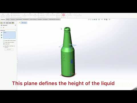 Solidworks Tipp - How to define the liquid height for a required volume using Design Study
