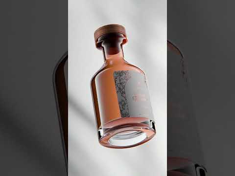 3D Whiskey Bottle – CGI & Blender Animation