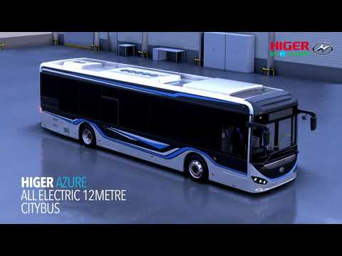 Higer AZURE - 12 meter fully electric bus by Harris Group
