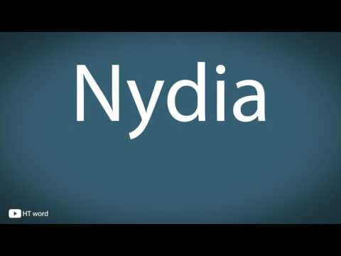 How to pronounce Nydia