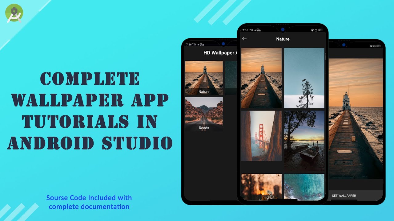 Android Studio Complete HD Wallpaper App Tutorials | Create HD Wallpaper App in Android Studio