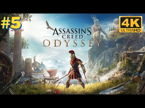 Assassin's Creed Odyssey Gameplay walkthrough Part 5 (4K 60FPS) - no commentary