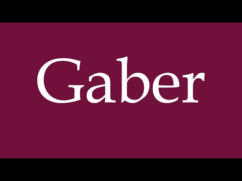 How to Pronounce ''Gaber'' Correctly in German
