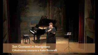 preview picture of video 'Cittadinanza onoraria a Katia Ricciarelli - San Giovanni in Marignano'