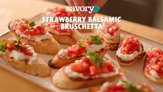 Stop and Shop Strawberry Balsamic Bruschetta | Savory