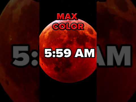 MUST SEE: Last Blood Moon in the U.S. until 2025! #shorts