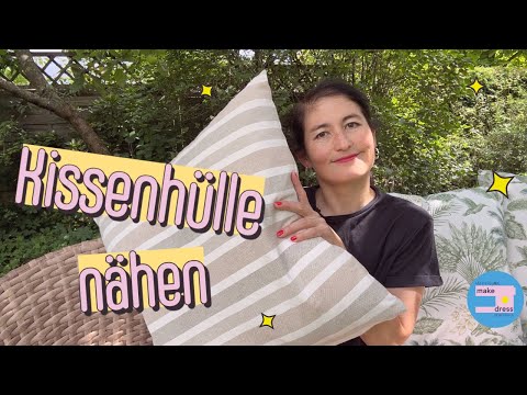 Kissenbezug mit Reißverschluss & Übertritt nähen – Schritt-für-Schritt-Anleitung