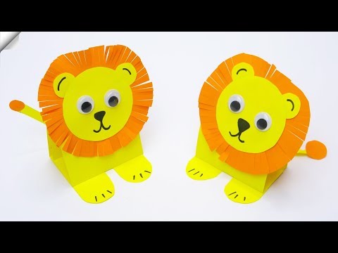 DIY Paper LION Paper crafts