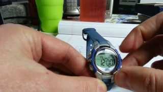 How to turn chime/alarm on/off Timex 1440 sports WR50M watch - Blue