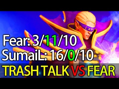 Sumail Trashtalk to Fear 7.02 META Invoker Exort Dota 2
