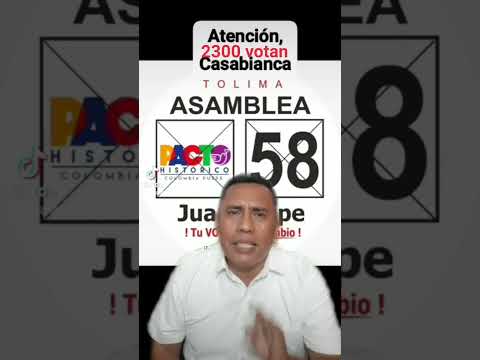 2 mil habitantes de Casabianca votan Asamblea Pacto Histórico 58 #tolima