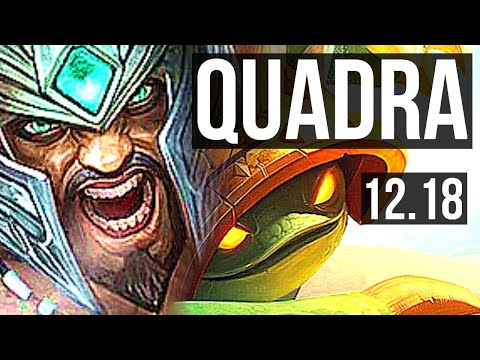 TRYNDAMERE vs RAMMUS (TOP) | Quadra, 7 solo kills, 400+ games | EUW Diamond | 12.18