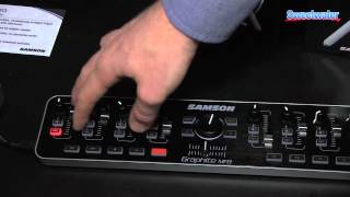Video thumbnail for Samson Graphite MF8 Portable Control Surface Overview - Sweetwater at Winter NAMM 2014 by Sweetwater