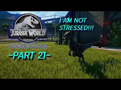 JURASSIC WORLD EVOLUTION - GAMEPLAY WALKTHROUGH - PART 21 - A STRESSFULL DINO - KUKUWADEWI TV