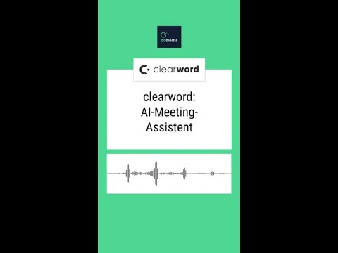 🔊 #KI Tool der Woche #Clearword: AI-Meeting-Assistent! 🔊