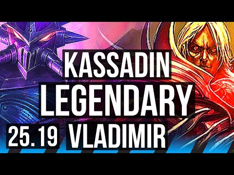 KASSADIN vs VLADIMIR (MID) | 19/2/7, Legendary | EUW Master | 25.19