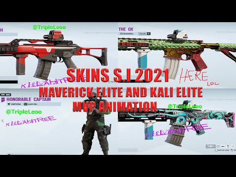 SKINS S.I 2021 - Maverick Elite and Kali Elite Uniforms, Gun Skins and MVP ANIMATION