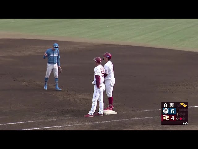 【ファーム】反撃開始‼ イーグルス・永田颯太郎 ライト前にポトリと落ちるタイムリーヒット‼ 2025年4月11日 東北楽天ゴールデンイーグルス 対 北海道日本ハムファイターズ