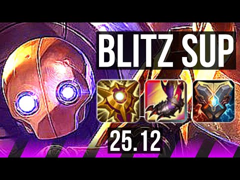BLITZCRANK & Aphelios vs HEIMERDINGER & Xayah (SUP) | 19k DMG | KR Master | 25.12