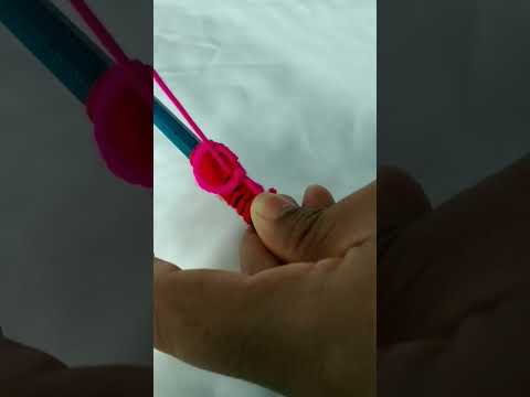 easy rose flower making idea with pencil | Diy woolen flowers | Tircks& tips #shorts