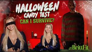 Blindfolded Halloween Candy Test | The Real Britt Fit