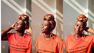 How to Tie a Headwrap the African Way - Beginner Headwrap Tutorial