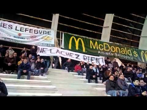 Amiens SC-US Colomiers 6 mars 2015 - banderole 1 "Ne lâchez rien"