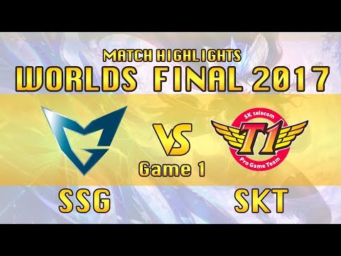 SSG vs SKT Game 1 Finals Worlds 2017 - World S7 Championship Highlights