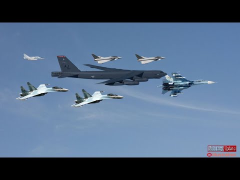 crazy stunts Su-27 Intercept French and US aircraft over the Black Sea