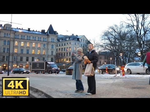 Sweden - Stockholm : Evening Walk Around The City 2022
