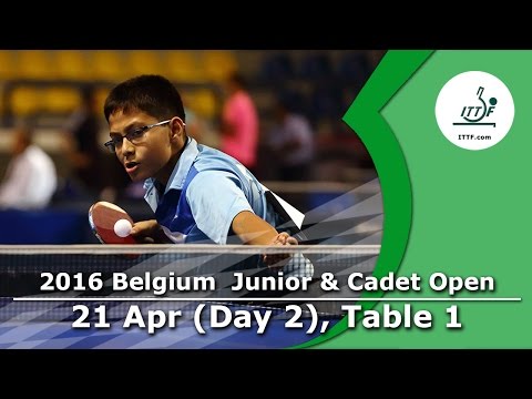 2016 Belgium Junior & Cadet Open - Day 2 LIVE (TABLE 1)