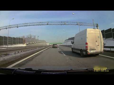 Agresywny kierowca na drodze S-1 Bielsko-Biała