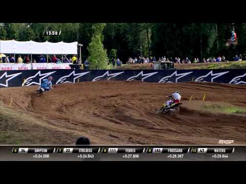 Kevin Strijbos pass Shaun Simpson MXGP of Latvia 2015