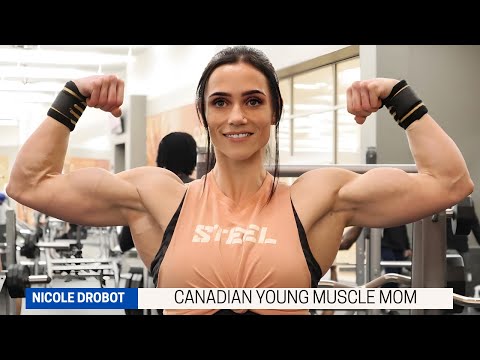 Canadian Young Muscle Mom Nicole Drobot | Skinny to Muscle Transformation