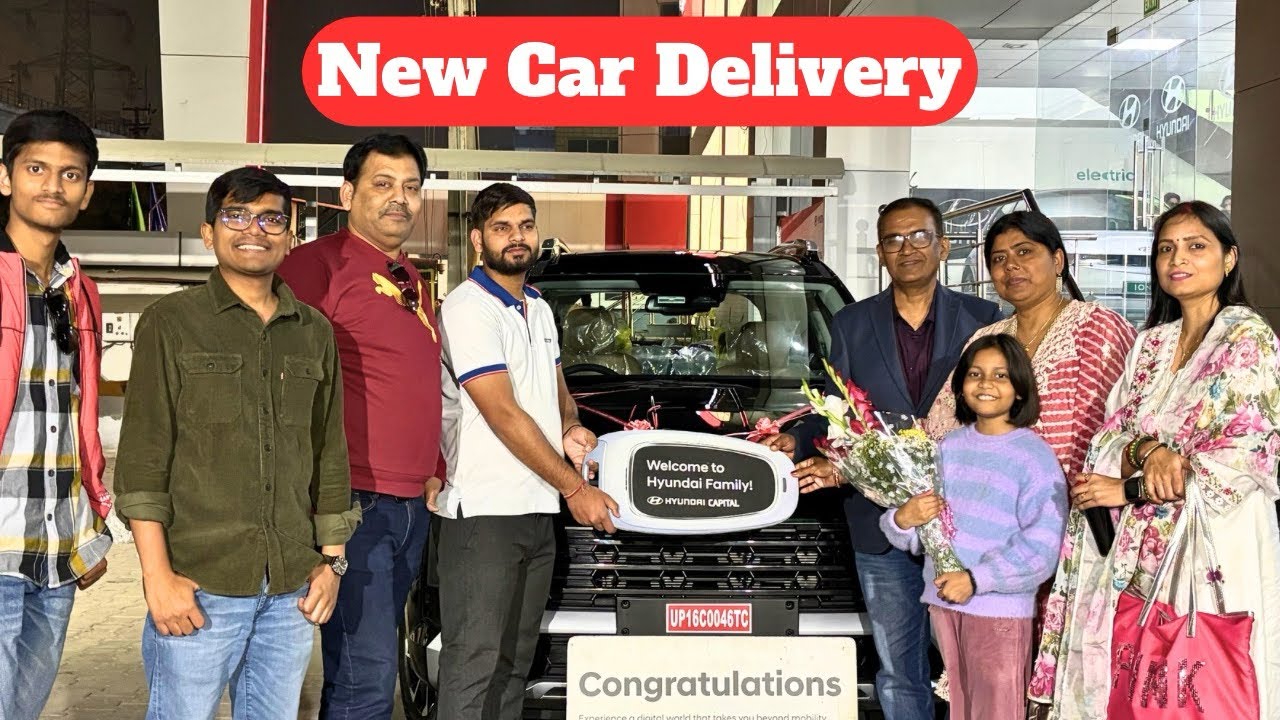 New Car Delivery took a whole day || Hyundai Alcazar Signature || mnlife family vlogs