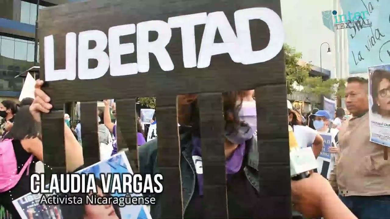 Mujeres nicaragüenses exigen la liberación de presas políticas en marcha feminista