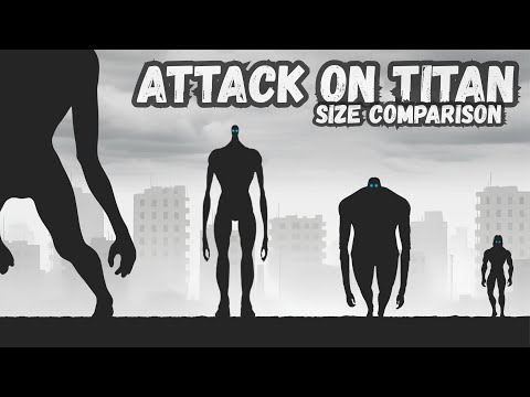 Attack on Titan Size Comparison