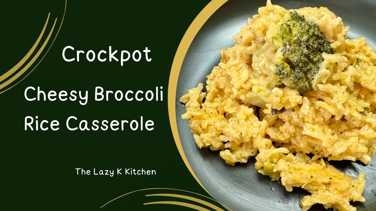 Crockpot Cheesy Broccoli Rice Casserole