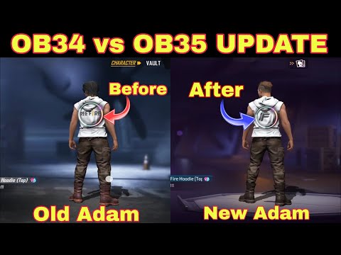 OB34 VS OB35 UPDATE NEW ADAM VS OLD ADAM FF BUNDLE || NEW EDIT FREE FIRE - GARENA || M2 FD GAMER