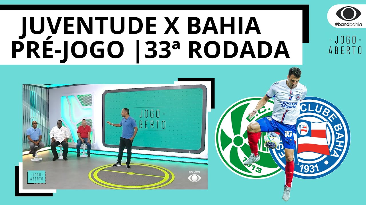 JUVENTUDE X BAHIA - TRICOLOR ENFRENTA JUVENTUDE E TENTA SE MANTER PERTO DO G 6