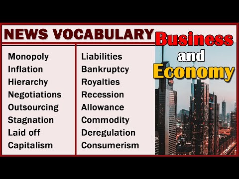 20 Advanced Vocabulary Form the Newspaper | Economy