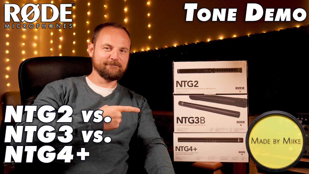 Tone Demo: Rode NTG2 vs. NTG3 vs. NTG4+ (Shotgun Microphones)