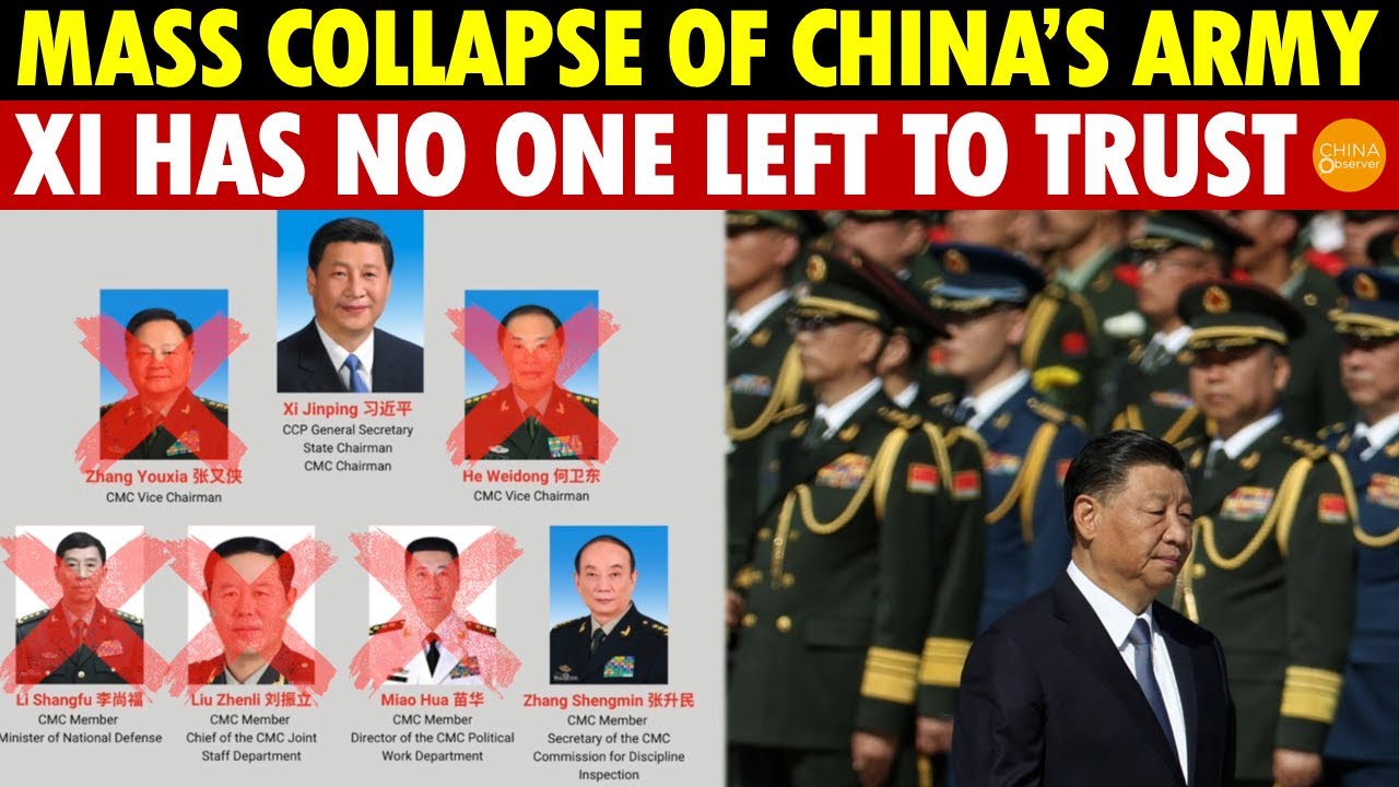 5 Out of 7 Military Commission Members Purged, Army Hollowed, Xi Has No One Left to Trust