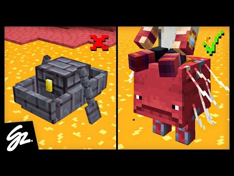 UNBELIEVABLE: Striders dominate Nether Boats in Minecraft