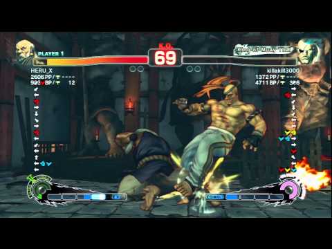 HERU_X (Gouken) Vs killakill3000 (Sagat) SSF4 AE Ranked Matches - PSN