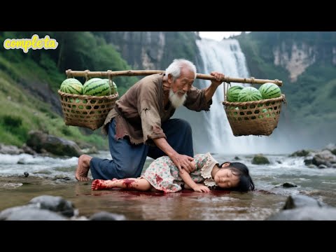 Bondadoso vendedor de sandías salva a mendiga despeñada,¡Sin saber es hija del más rico!Destino gira